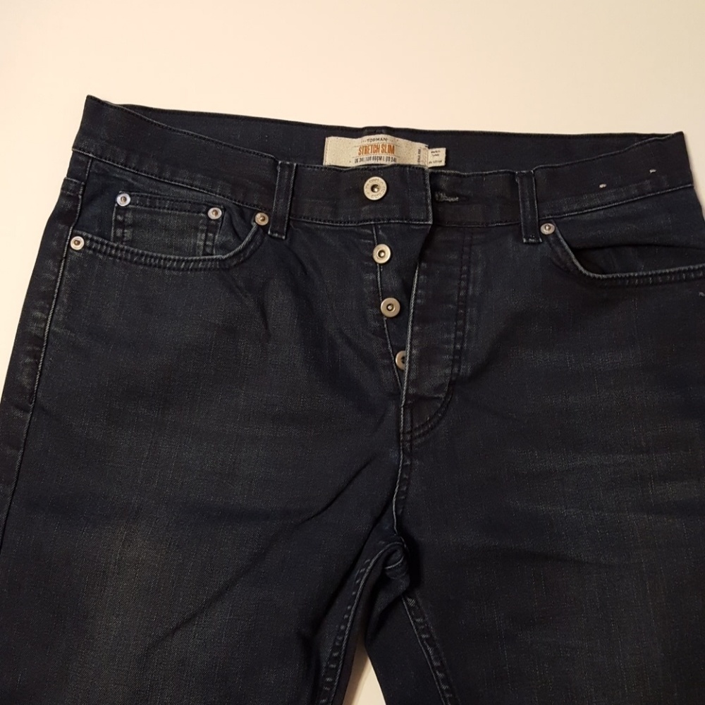 Sz 34L Topman Stretch Skinny Jeans